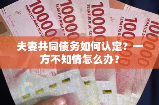 济南夫妻共同债务如何认定？一方不知情怎么办？