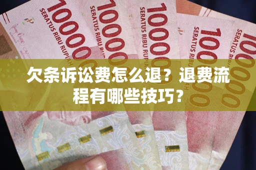 济南欠条诉讼费怎么退？退费流程有哪些技巧？
