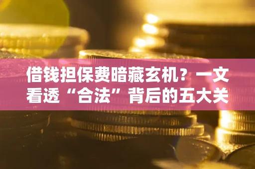 济南借钱担保费暗藏玄机？一文看透“合法”背后的五大关键陷阱